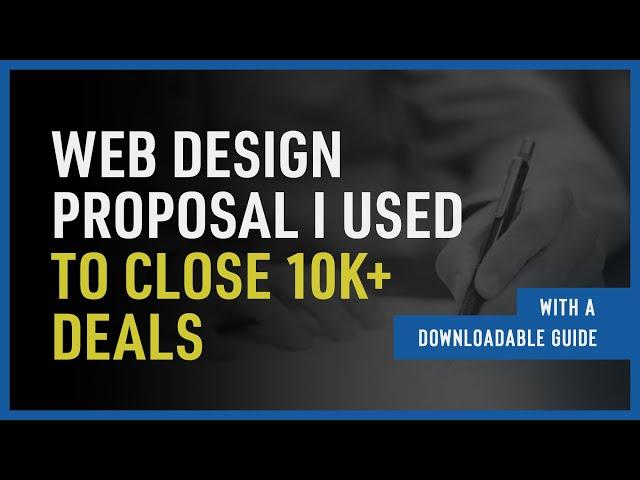 My Easy $12,000 Web Design Proposal (Free Download)