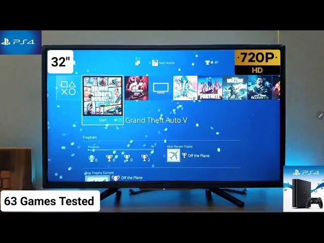 PS4 Slim 63 Games Tested on 720p TV (2023)