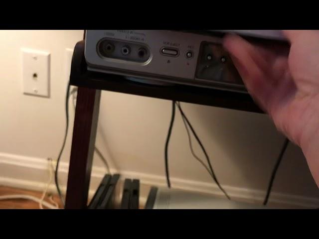 Dusty VHS tape gets eaten (kinda)