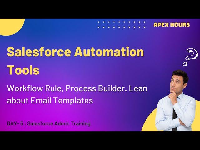 Salesforce Automation Tools Workflow Rule and Process Builder | Email Templates | Ep 5