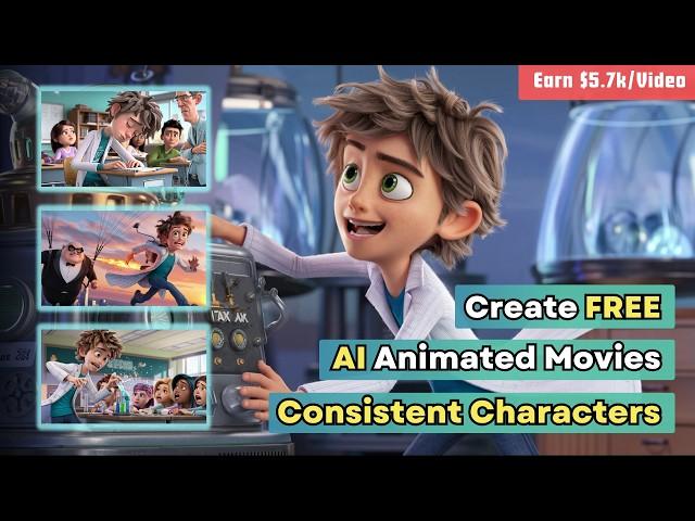 How to Create 3D AI Animated Story With Consistent Characters In 5 Mins!