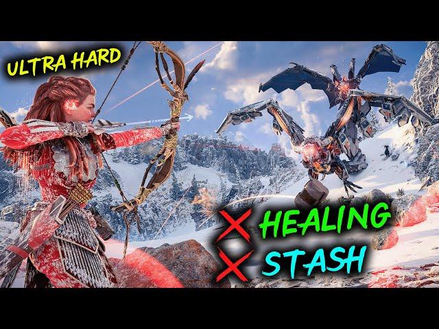 Aloy vs ALL Big Machines - Ultra Hard NO Healing NO Stash Challenge!