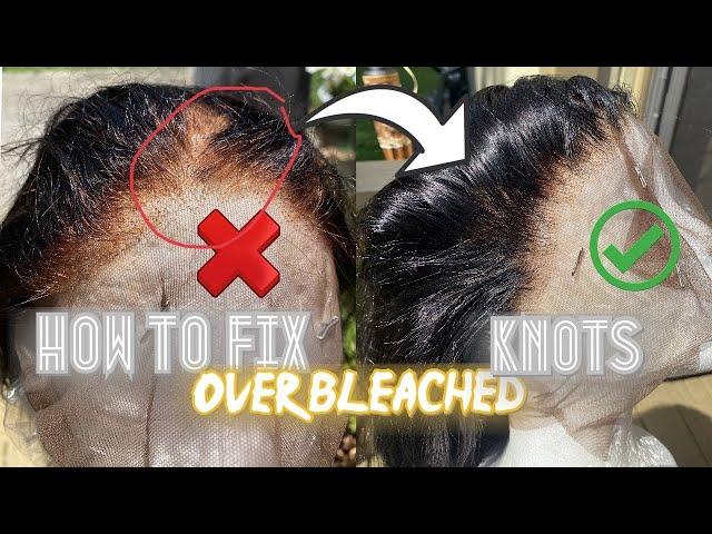 WIG HACK‼️ How To Fix Over Bleached Knots 