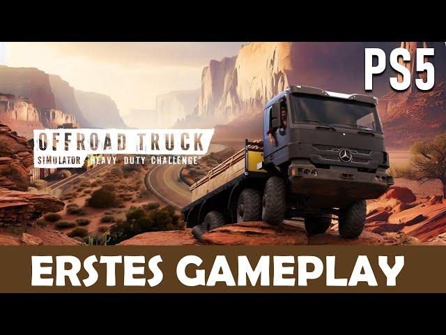 OFFROAD TRUCK SIMULATOR: Heavy Duty Challenge für PS5 ist da ! ERSTES GAMEPLAY + Ersteindruck 