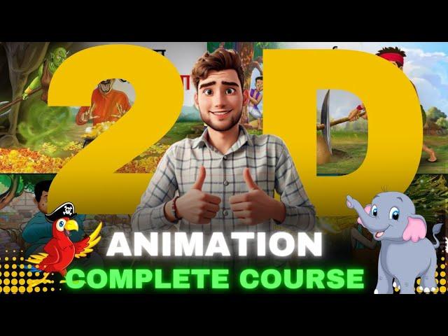 2D Animation Complete Course For Beginners 2024 | Phone Pr Cartoon Banao Ab #animation