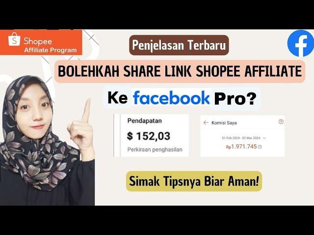 SHARE LINK SHOPEE AFFILIATE KE FACEBOOK PRO, APAKAH BOLEH? Cara Share Link ke FB Pro Agar Aman