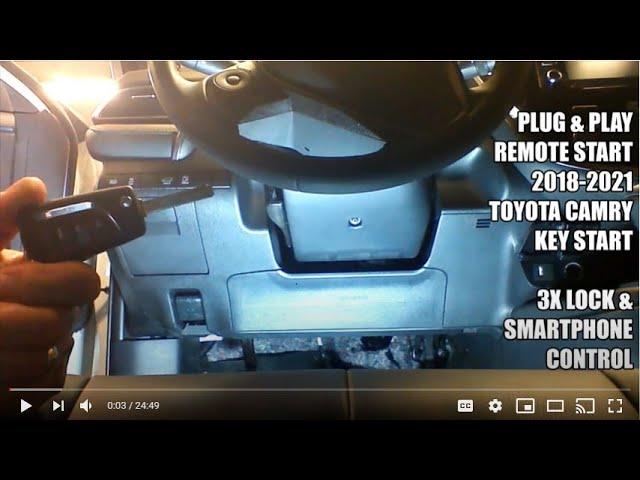 Plug & Play Remote Start 2018-2021 TOYOTA CAMRY KEY START OEM Key Fob 3x LOCK  MyCar Smartphone App