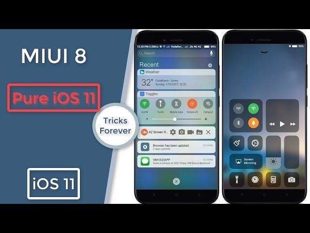 Install iOS 11 on MIUI 8 / MIUI 9 | !!!No ROOT!!! | Redmi Note 4 / Redmi 4A