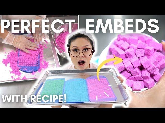 Make PERFECT Bath Bomb Embeds everytime - with recipe! Using Fizz Fairy's embed starter kit