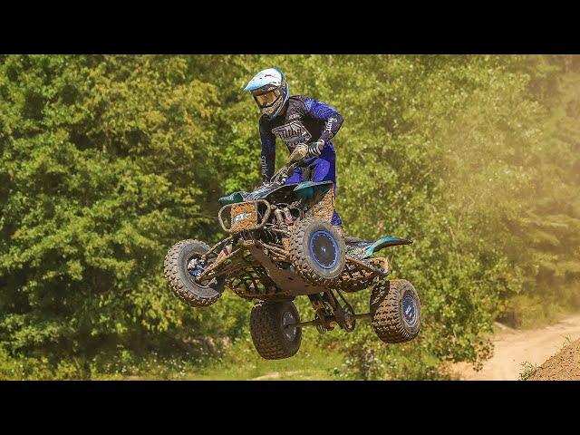 Pro Rookie Mason Jackson Ripping his TDR YFZ450R at Briarcliff MX