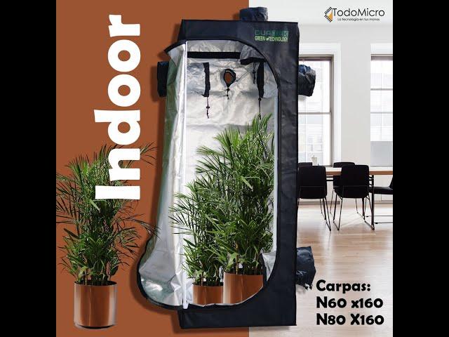 Carpas de cultivo indoor de 80 y 60cm x160cm de alto.