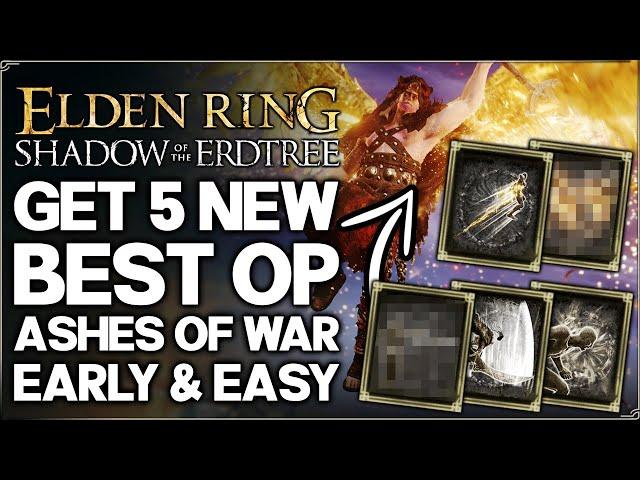 Shadow of the Erdtree - This New Ash of War Has a CRAZY Secret - 5 New OP Ashes Guide - Elden Ring!