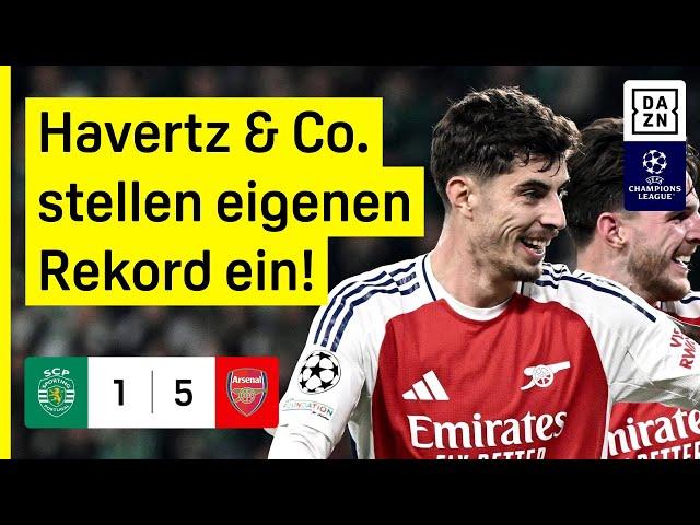 5 Auswärtstore sind Gunners-Rekord: Sporting CP - FC Arsenal | UEFA Champions League | DAZN