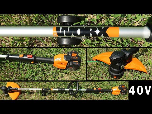 Worx 40v max String Trimmer - Light, Quiet, and Effective