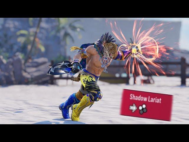 How to use King Shadow lariat F1+2 Guide/Tutorial #tekken8