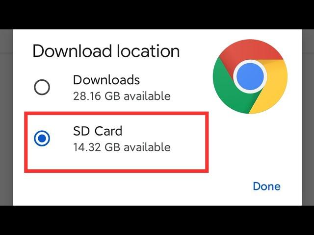 How to change download location in chrome to SD card