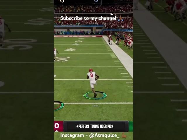 This pick 6 had my opponent RAGING ‼️ #ncaa25 #jalenmilroe #heisman #alabama #top100 #support