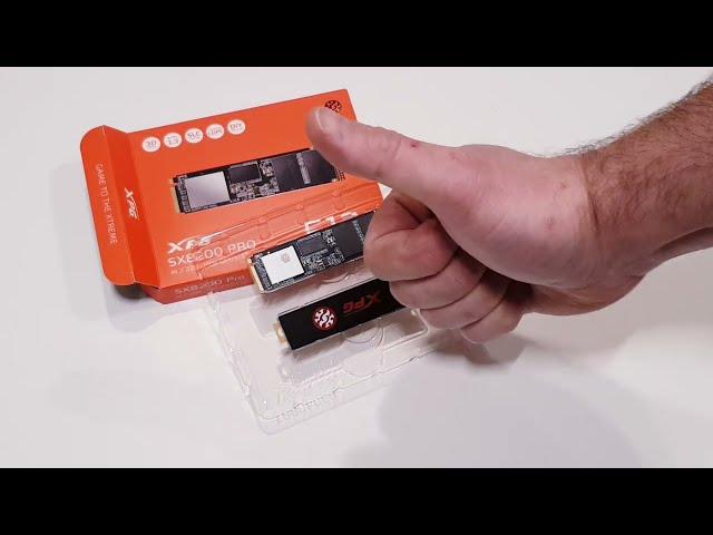 ADATA XPG SX8200 Pro M.2 2280 SSD Unboxing - NVMe PCIe Gen3x4 ASX8200PNP-512GT-C