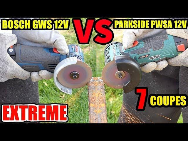 PARKSIDE PWSA 12V VERSUS BOSCH  GWS 12V-76 Professionnal Meuleuse d'angle