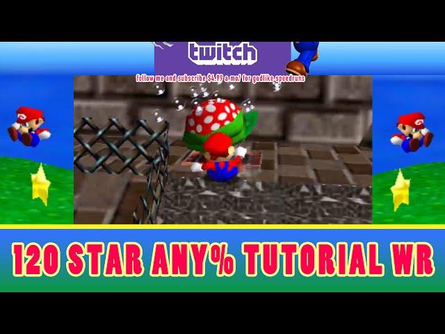 Super Mario 64 - 120 Stars any% WR 8:57 SpeedRun by Blordow