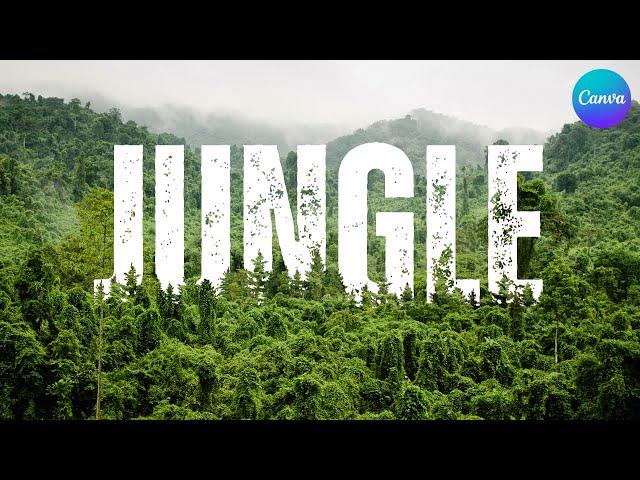 Jungle Text Effect Editing in Canva | Create Stunning Nature-Inspired Typography