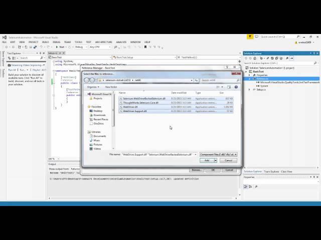 Part 1 - Selenium Webdriver With C#  (Setup and Configuration for Visual Studio)