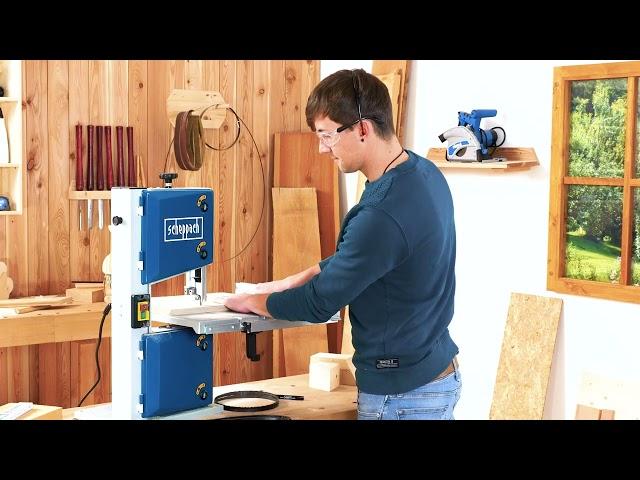 Sega a nastro per legno Scheppach HBS30 - Adatta per modellismo e hobbisti del legno