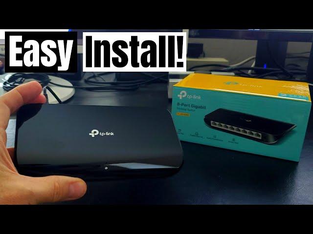 TP-LINK 8 PORT GIGABIT SWITCH  TL-SG1008D  INSTALLATION  & EASY SETUP!