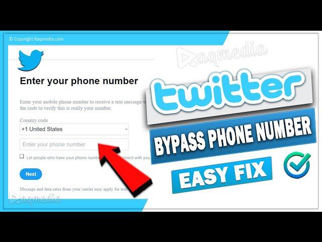 How To Bypass Twitter Phone Number Verification  2023