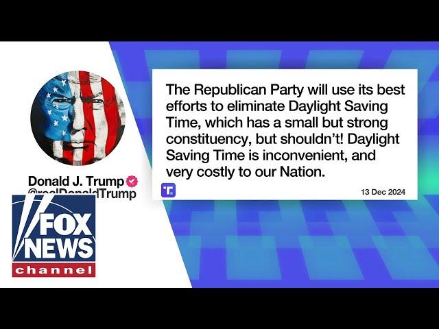 'INCONVENIENT': Trump calls for elimination of Daylight Saving Time