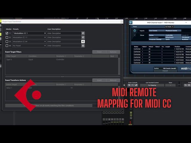 Cubase Quick Tip | MIDI CC MAPPING WITH MIDI REMOTE FUNCTION