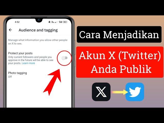 Cara Menjadikan Akun X (Twitter) Anda Publik ||  Jadikan Akun X (Twitter) Anda Publik