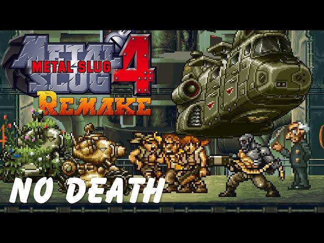 Metal Slug 4 Remake: The Final Slug - One Life Full Game (No Death, Fio)