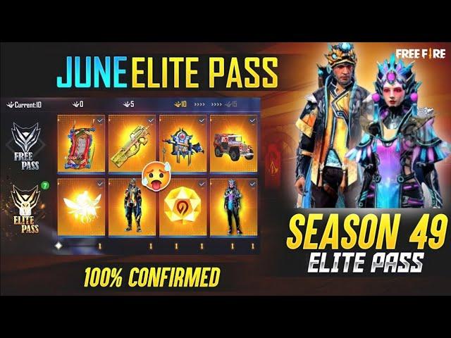 June Elite Pass Free Fire 2022 || Season 49 ELITE PASS Full Video | June Elite Pass Free fire