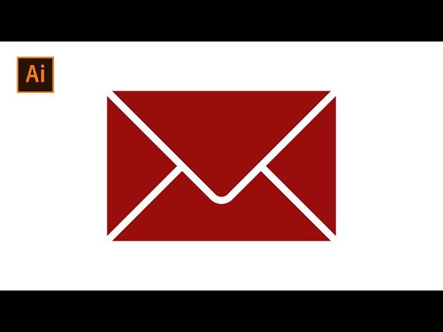 How to create email/letter icon in illustrator
