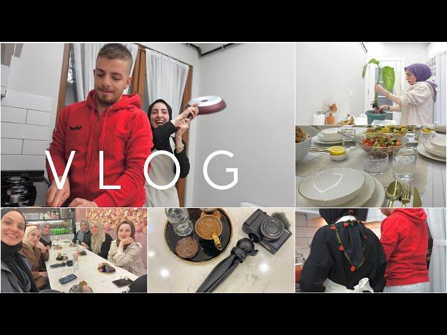 VLOG|EŞİMLE SAHUR HAZIRLIĞI‍‍KAYINVALİDEMLER İFTARA GELDİÇİÇEK EKTİM🪴ANNEMLERLE GEZME