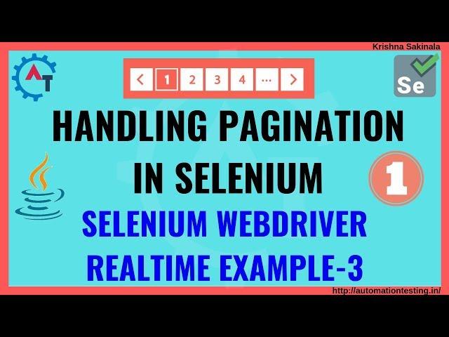 How to Handle Pagination in Selenium Webdriver | How to Handle Dynamic WebTable |Webtable Pagination