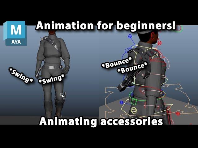 Animating your first walk cycle - Part 6 (Finale): Animating accessories