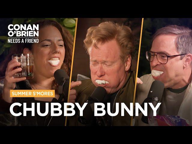 Sona Almost Pukes Playing “Chubby Bunny” | Conan O'Brien Needs A Friend