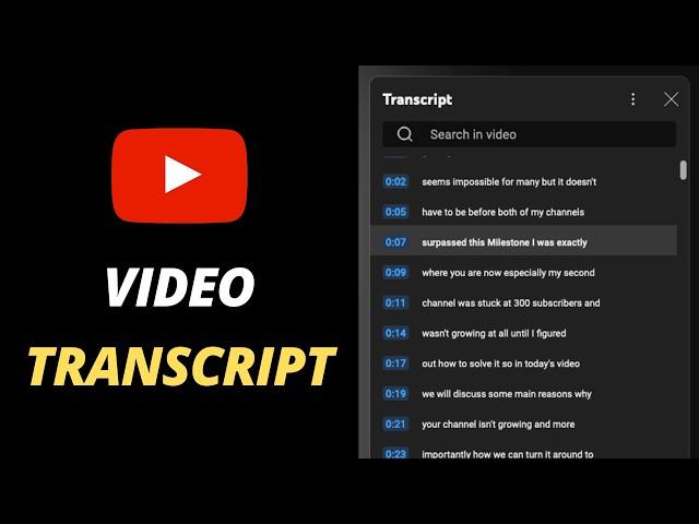How to Get Transcript From YouTube Videos? | Video to Text Converter (2024)