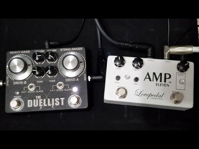 Duellist Overdrive VS Lovepedal Amp 11 Overdrive