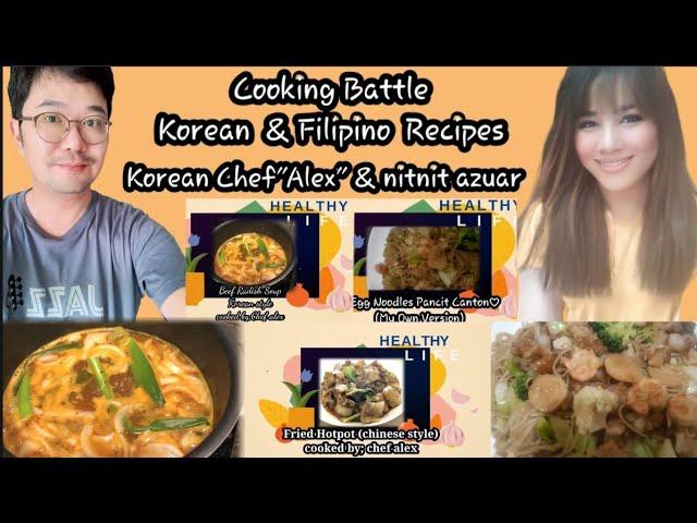 KOREAN CHEF COOKING|| KOREAN-CHINESE & FILIPINO RECIPE