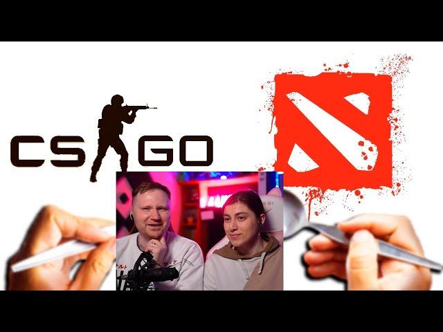 Реакция на ВОЗМОЖНО ЛИ ИГРАТЬ ВИЛКОЙ И ЛОЖКОЙ В DOTA 2 И В CSGO