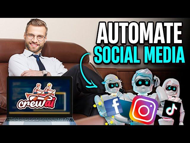 I Automated my Social Media with AI Agents - CrewAI Hierarchical Tutorial (Instagram Automation)