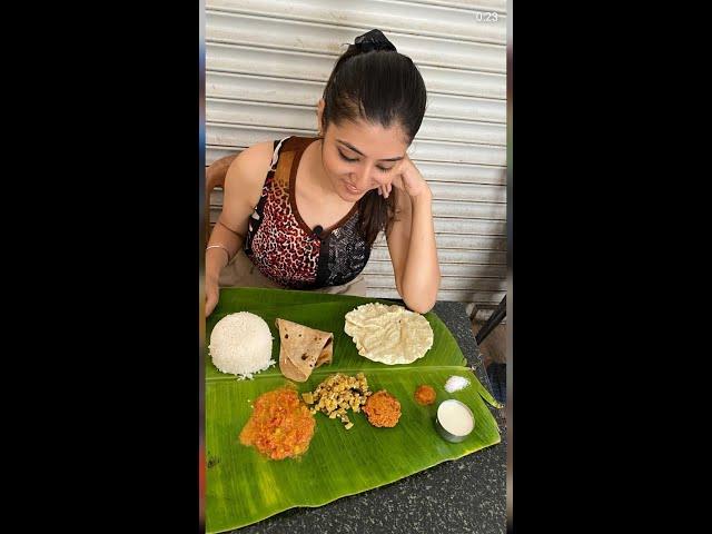 South Indian lunch with traditions to their food to a North Indian me