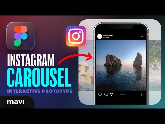 Create The Instagram Carousel UI in Figma (Interactive Prototyping Tutorial)