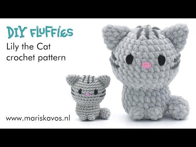 Lily the Cat amigurumi video tutorial - easy free crochet pattern for beginners - English