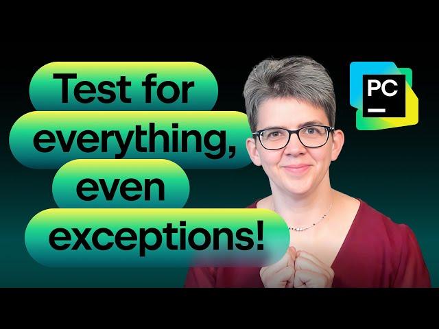 How to test exceptions with pytest in PyCharm