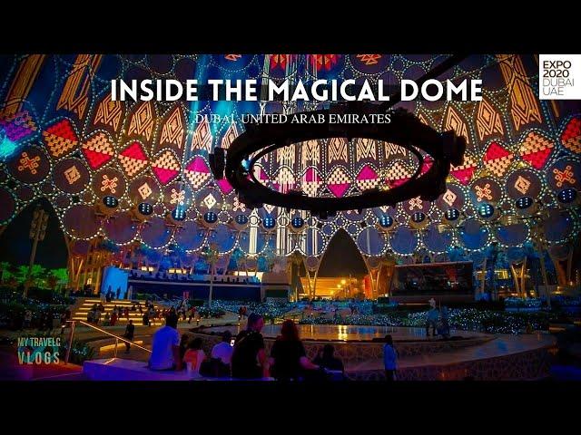 Inside the Magical Dome of Expo 2020 Dubai (2021) 4K | Al Wasl Dome Expo 2020 | Night Walking Tour