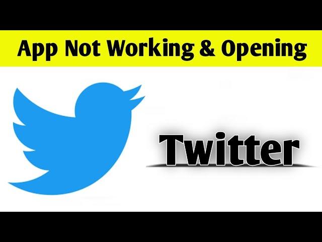 Twitter App Not Working & Opening Crashing Problem Solved